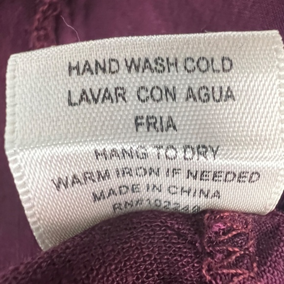 Skies Are Blue 100% Linen Womens Eyelet Coastal Girl Workwear Woven Top Medium - Picture 10 of 11